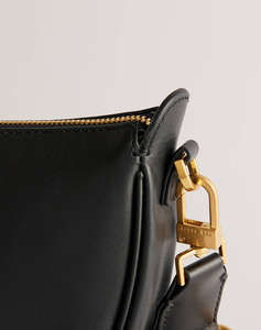 TED BAKER ESSINA Webbing Leather Half Moon Crossbody Bag (Размери: 28 x 16см.)