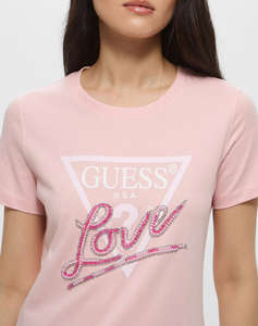 GUESS CN SS LOVE TRIANGLE TEE ДАМСКА ТЕНИСКА