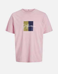 JACK&JONES JORFREDERIKSBERG BOX SCRIPT TEE SS CN LN