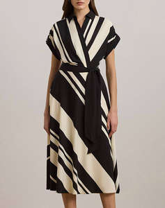 LAUREN RALPH LAUREN FRATILLIO-SHORT SLEEVE-DAY DRESS