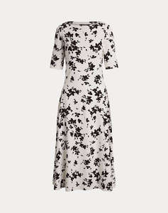 LAUREN RALPH LAUREN MUNZIE-ELBOW SLEEVE-DAY DRESS