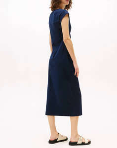 TOMMY HILFIGER KNOT BOAT-NK MIDI DRESS SS