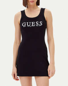 GUESS SUNFLOWER RIB DRESS - ECO SMOOTH GIRLY RIB 435 ДАМСКА РОКЛЯ