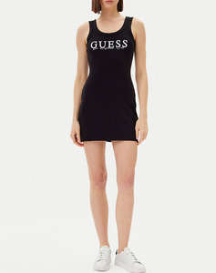 GUESS SUNFLOWER RIB DRESS - ECO SMOOTH GIRLY RIB 435 ДАМСКА РОКЛЯ