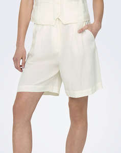 ONLY ONLWINDY LIFE HW LINEN BL SHORTS TLR