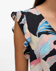 VERO MODA VMJOSIE SL V-NECK TOP WVN GA