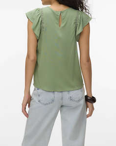 VERO MODA VMBELLA SS LACE TOP WVN GA NOOS