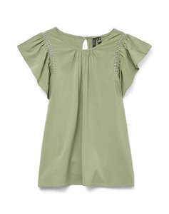VERO MODA VMBELLA SS LACE TOP WVN GA NOOS