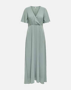 ONLY ONLSTAR LIFE S/S MIA MAXI DRESS WVN