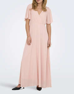 ONLY ONLSTAR LIFE S/S MIA MAXI DRESS WVN