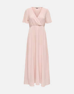 ONLY ONLSTAR LIFE S/S MIA MAXI DRESS WVN