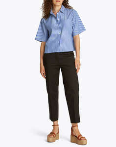 TOMMY HILFIGER POPLIN BOXY SHORT S/S SHIRT