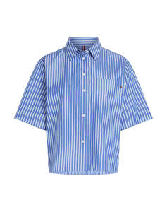 TOMMY HILFIGER POPLIN BOXY SHORT S/S SHIRT