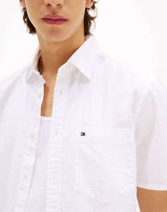 TOMMY HILFIGER SEERSUCKER SOLID SS RF SHIRT