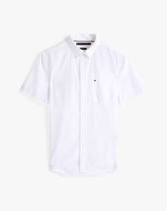 TOMMY HILFIGER SEERSUCKER SOLID SS RF SHIRT