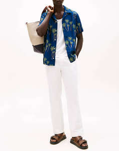 TOMMY HILFIGER LIGHTWEIGHT PALM SS RF SHIRT