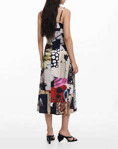DESIGUAL D2 VEST_NEWSPAPER COL ДАМСКА РОКЛЯ