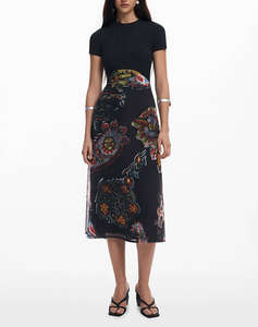 DESIGUAL D2 VEST_PAISLEY MESH_LACROIX ДАМСКА РОКЛЯ