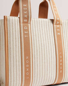 TED BAKER HARLLEE Striped Canvas Small Webbing Cross Body Bag (Размери: 25 x 20 x 10см.)