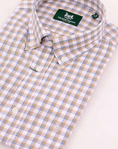 THE BOSTONIANS РИЗА MAVERICK OXFORD REGULAR FIT MedCheck OXFORD Button-down Regular fit