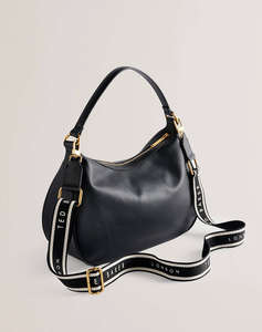 TED BAKER ESIAH Webbing Slouchy Leather Hobo Bag (Размери: 32 x 26см.)