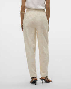 VERO MODA VMELINE HW TAPERED EMBR ANKLE PANTS