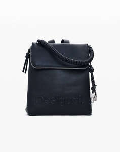 DESIGUAL D2 BACK_HALF HAMPTON BLACK ДАМСКА ЧАНТА (Размери: 27 x 30 x 12см)
