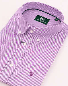 THE BOSTONIANS РИЗА ACORN ПОПЛИН REGULAR FIT Stripe POPLIN Button-down Regular Fit
