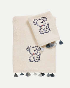 DAS 4965 КОМПЛЕКТ ОТ 2 БРОДИРАНИ КЪРПИ BABY SMILE (Размери : 30 x 50 & 70 x140)