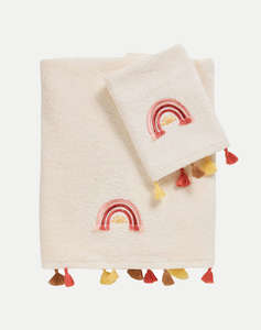 DAS 4964 КОМПЛЕКТ ОТ 2 БРОДИРАНИ КЪРПИ BABY SMILE (Размери : 30 x 50 & 70 x140)
