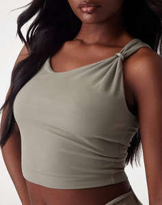 GUESS AIMEE SS JEWEL DRAP TOP ДАМСКИ ТОП
