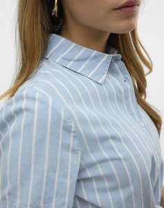 VERO MODA VMLEONIES 3/4 CHAMBRAY SHIRT