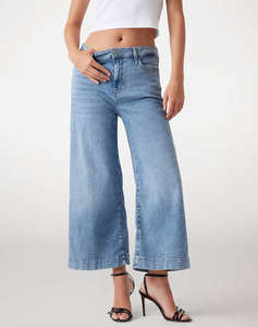 GUESS BELLFLOWER CROP WIDE LEG ДАМСКИ ПАНТАЛОНИ