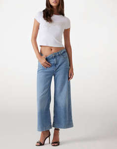 GUESS BELLFLOWER CROP WIDE LEG ДАМСКИ ПАНТАЛОНИ