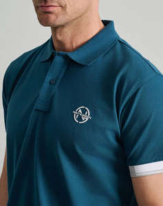 NAVY&GREEN POLO SHIRT, CUSTOM FIT