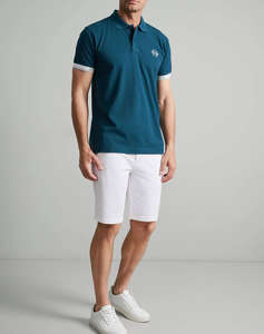 NAVY&GREEN POLO SHIRT, CUSTOM FIT