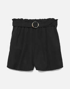 VERO MODA VMFLEUR HW PAPERBAG BELT TENCEL SHORTS