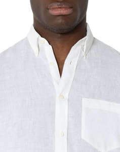 THE BOSTONIANS РИЗА REGULAR FIT Plain LINEN Button-down Regular Fit