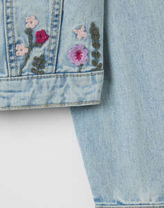 OVS DENIM JACKET W/EMBRO