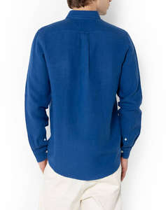 THE BOSTONIANS РИЗА REGULAR FIT Plain LINEN Button-down Regular Fit