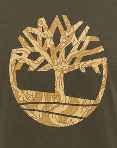 TIMBERLAND Camo Tree Logo Short Sleeve Tee