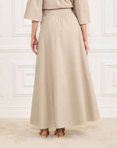 GUESS MARCIANO PAT LONG SKIRT - LIGHT STR COTTON POPELIN 110 ДАМСКА ПОЛА