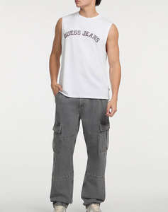 GUESS JEANS GJ MUSCLE COLLEGIATE - ORGANIC COTTON 160GSM МЪЖКА ТЕНИСКА