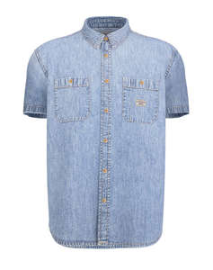 GUESS JEANS GJ REGULAR SS DENIM - ECO ORG CO 7074 RG INDIGO РИЗА ЗА МЪЖЕ