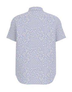 GUESS JEANS GJ SS REG PKT COLLAR - ORG CO LIGHT PRINTED POPELINE РИЗА ЗА МЪЖЕ