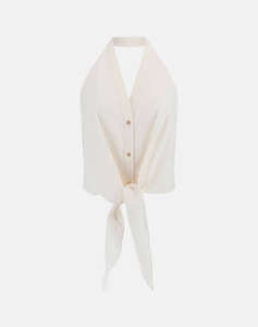 GUESS MARCIANO PAT KNOT TOP - LIGHT STR COTTON POPELIN 110 ДАМСКА РИЗА