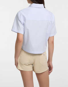 GUESS JEANS GJ SS CAMP COLLAR BO - ORGANIC YD LIGHT COTTON POPLIN ДАМСКА РИЗА