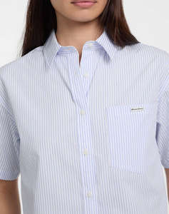 GUESS JEANS GJ SS CAMP COLLAR BO - ORGANIC YD LIGHT COTTON POPLIN ДАМСКА РИЗА