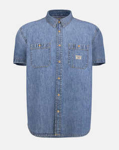 GUESS JEANS GJ REGULAR SS DENIM - ECO ORG CO 7074 RG INDIGO РИЗА ЗА МЪЖЕ