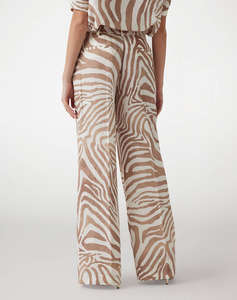 GUESS MARCIANO GISELLE STRAIGHT PAN - ECO TENCEL LINEN PRINTED ДАМСКИ ПАНТАЛОНИ